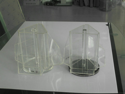 工行台式旋转折页架 银行台式折页架